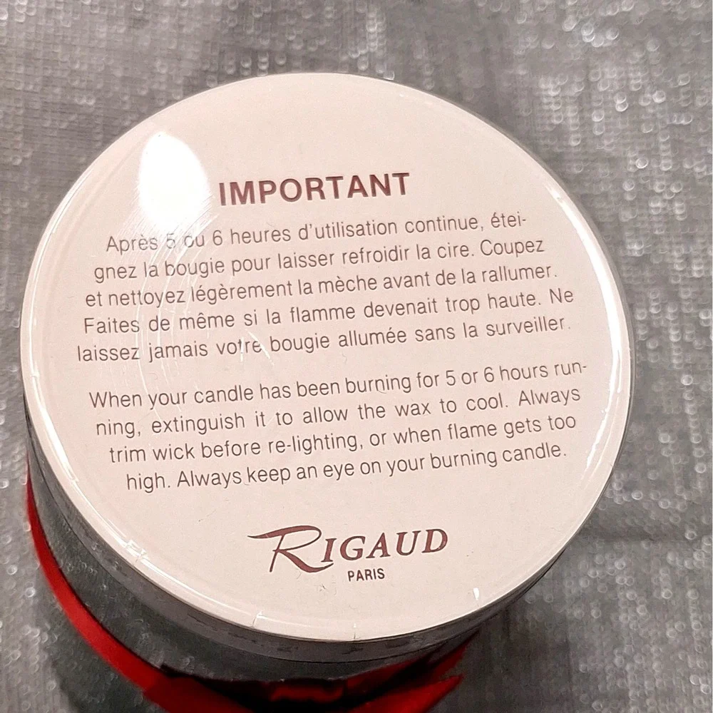 Two 7.4oz Rigaud Paris Cypres Recharge Scented Candle 200g Unused in Boxes Pair